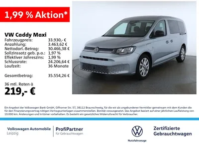 VW Volkswagen Caddy Maxi 1.5 TSI eHybrid Life *7-Sitze*RFK*Nav im Leasing von Null-Leasing