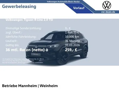 VW Volkswagen Tiguan R-Line 2.0 l TSI 4MOTION DSG NAVI AHK LED im Auto Abo von LeasingMarkt.de