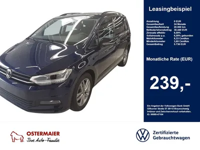 VW Volkswagen Touran HIGHLINE BLACK 2.0TDI 150PS DSG NP.67T.AH im Leasing von Null-Leasing
