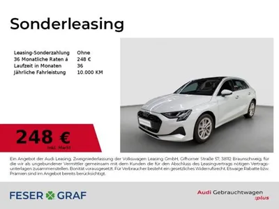 Audi Audi A3 Sportback 30 TFSI LED/Navi/Pano/ACC/Standh/18 im Leasing von LeasingMarkt.de