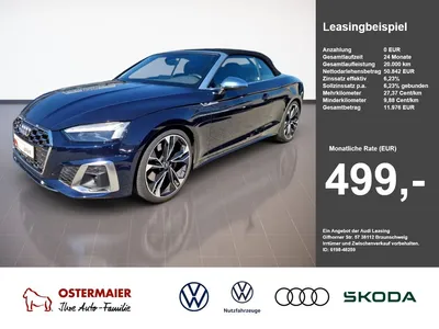 Audi Audi S5 Cabriolet 3.0TFSI 354PS QUATTRO KAMERA.MATRIX im Leasing von Null-Leasing