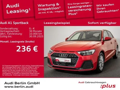 Audi Audi A1 Sportback Advanced 25 TFSI S tr. RFK LED NAVI im Auto Abo von LeasingMarkt.de