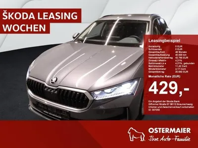 Skoda Skoda Superb Combi SELECTION 2.0TDI 4x4 UPE66 DSG MATRIX.360°.AHK.NAVI.ACC.LEDER im Auto Abo von LeasingMarkt.de