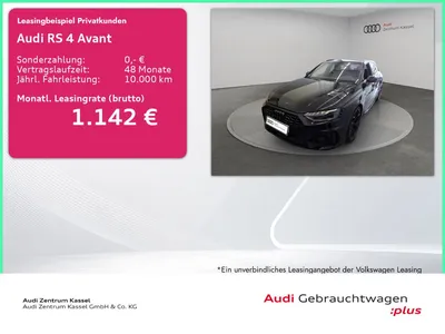 Audi Audi RS 4 Avant 2.9 TFSI Matrix B&O HuD Kamera im Leasing von Null-Leasing
