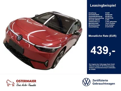 VW Volkswagen ID.7 Tourer GTX 4M 340PS.MATRIX.NAVI.5JGARANTIE. im Leasing von Null-Leasing