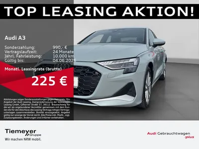 Audi Audi A3 Limo 35 TDI ADVANCED LM17 SPORTSITZE KAMERA N im Leasing von Null-Leasing