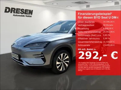 BYD BYD Seal U DM-i 1.5 Boost (160 kW 218 PS) Headup/360 im Leasing von Null-Leasing