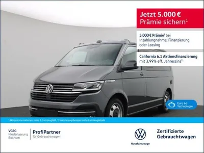 VW Volkswagen T6.1 California Ocean AHK Sportpaket Bluetooth LED im Auto Abo von LeasingMarkt.de