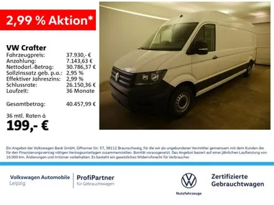 VW Volkswagen Crafter 35 2.0 TDI LR HD *vorb.AHK*Einparkhilfe im Leasing von LeasingMarkt.de