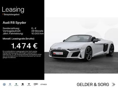 Audi AUDI R8 Spyder 5.2 FSI performance RWD Keramik*B&O im Auto Abo von Null-Leasing