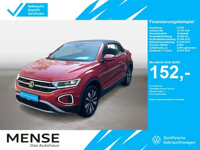 VW Volkswagen T-Roc Cabriolet 1.0 TSI Style MOVE CarPlay|ACC im Leasing von Null-Leasing