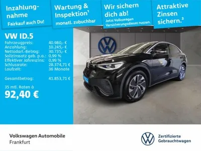 VW Volkswagen ID.5 Pro mit Entertainment-Paket Navi Digitaler Radioempfang DAB+ IQ.LIGHT - LED-Matrix-Scheinwerfer im Auto Abo von LeasingMarkt.de