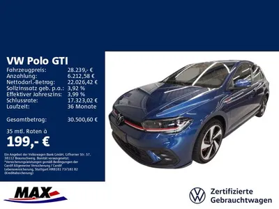 VW Volkswagen Polo GTI 2.0 TSI DSG +IQ.LIGHT+NAVI+APP+ACC+DCP+ im Leasing von Null-Leasing