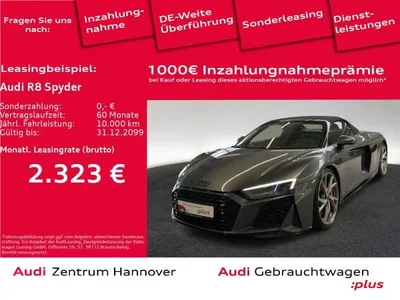 Audi Audi R8 Spyder performance 5.2 FSI quattro Laser B&O Keramik Kamera Optik Schw. im Auto Abo von LeasingMarkt.de