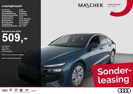 Audi Audi A6 e-tron AHK Pano 0.25% 360° Matrix Memory AHK im Leasing von Null-Leasing