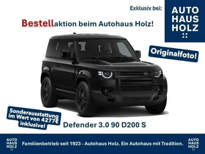 Land Rover Land Rover Defender FACELIFT NEUWAGENAKTION 90er! 19ZOLL SCHWARZ - SCHWARZ PAKET - 360 KAMERA - SHZ - RESERVESPERRE - AB im Auto Abo von LeasingMarkt.de