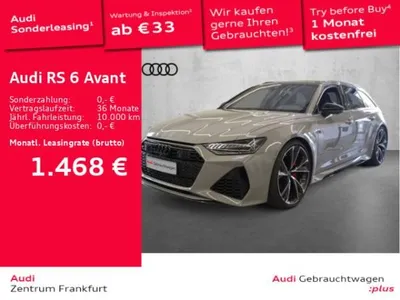 Audi Audi RS6 Avant tiptronic Laser Leder B&O HuD AHK Panorama im Auto Abo von LeasingMarkt.de