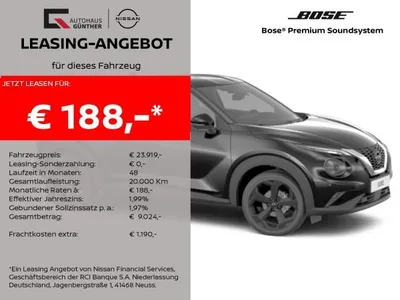 Nissan Nissan Juke TEKNA 114PS Winter/Bose/360°/Carplay im Auto Abo von LeasingTime