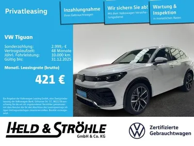 VW Volkswagen Tiguan R-Line 2.0 TDI DSG 4M AHK PANO 360°KAM im Auto Abo von LeasingTime