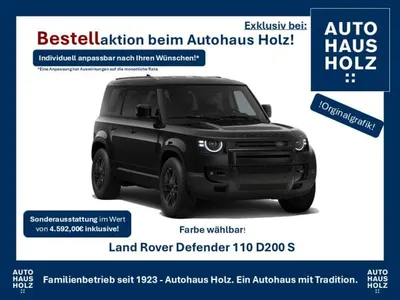 Land Rover Land Rover Defender MY26 NEUWAGENAKTION 110er! 19ZOLL SCHWARZ - SCHWARZ PAKET - 360 KAMERA - SHZ - FAHRPAKET im Leasing von LeasingMarkt.de