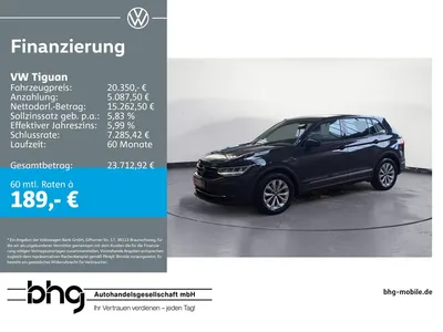 VW Volkswagen Tiguan 2.0 TDI DSG *ACC*NAVI*APP-CONNECT* im Leasing von Null-Leasing