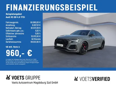 Audi Audi RS Q8 4.0 TFSI MATRIX+PANO+DYNAMIK PAKET PLUS im Leasing von Null-Leasing