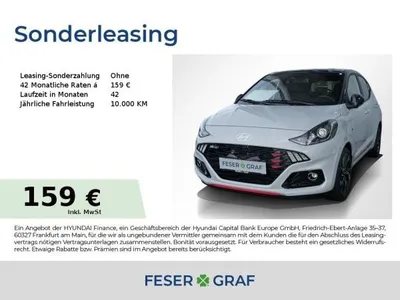 Hyundai Hyundai i10 N-LINE NAVI CAM SHZ LHZ CARPLAY KLIMA USB im Auto Abo von LeasingMarkt.de