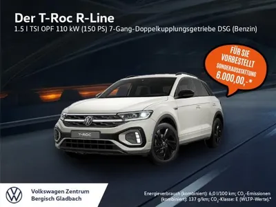 VW Volkswagen T-Roc R-Line 1,5 TSI DSG *TOP AUSSTATTUNG* LED NAVI AHK KAMERA KLIMA im Auto Abo von LeasingMarkt.de