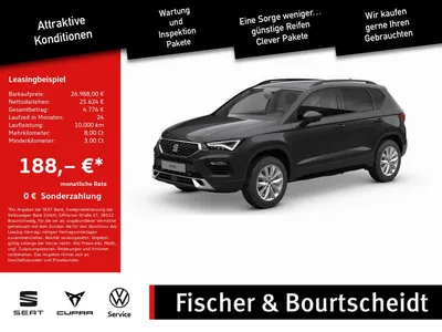 Seat Seat Ateca 1.0 TSI Style SHZ NAVI ACC FACEL. LED 360° im Leasing von Null-Leasing