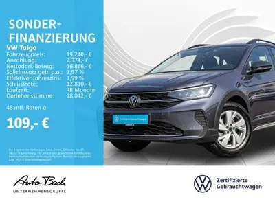 VW Volkswagen Taigo 1.0 TSI Life, Navi, LED, App-Connect, Digital Cockpit, Klima, Parkpilot im Auto Abo von LeasingMarkt.de