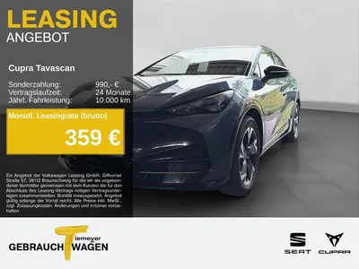 Cupra Cupra Tavascan NAVI ACC SITZH PARKLENK KAMERA im Leasing von Null-Leasing