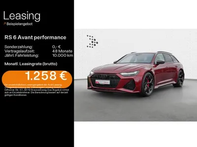 Audi Audi RS6 RS 6 Avant performance qu. Laser*B&O*Massage*HuD im Leasing von LeasingMarkt.de