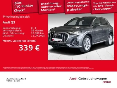 Audi Audi Q3 35 TFSI S line S tronic Nav AHK Stdhzg Matrix im Auto Abo von LeasingMarkt.de