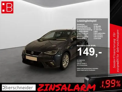 Seat Seat Ibiza 1.0 TSI DSG FR ALLWETTER KAMERA NAVI LED im Leasing von Null-Leasing
