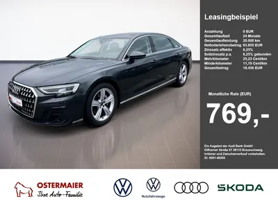 Audi Audi A8 LANG 50 TDI QUATTRO NP:135tEUR! B&O.PANO.HuD. im Leasing von Null-Leasing