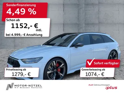 Audi Audi RS6 Avant TFSI QU LASER+HuD+B&O+PANO+DRC+280km/h im Leasing von Null-Leasing