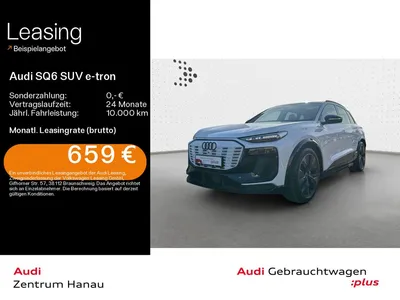 Audi Audi SQ6 e-tron *MATRIX*PANO*AHK*B&O*21ZOLL*SHZ*PDC im Auto Abo von Null-Leasing