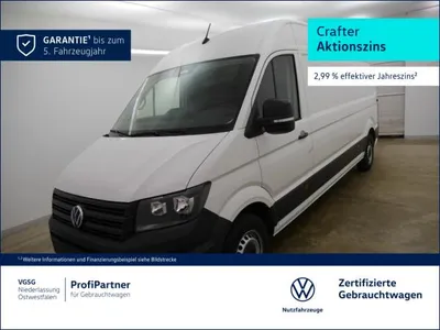 VW Volkswagen Crafter Kasten Lang Navi RearView vorber.AHK Klima im Leasing von LeasingMarkt.de