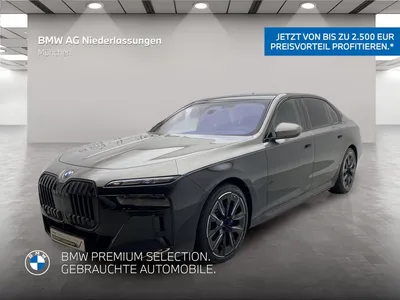 BMW BMW i7 xDrive60 Limousine M Sport Massage AHK Alarm im Leasing von Null-Leasing