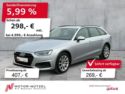 Audi Audi A4 Avant 30 TDI S-TR LED+NAVI+RFK+ACC+SHZ+17"LM im Leasing von Null-Leasing