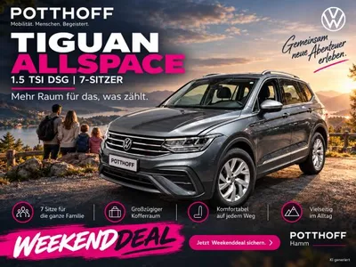 VW Volkswagen Tiguan Allspace 1.5 TSI DSG Life 💥WEEKENDDEAL💥 7-Sitzer AHK NAVI SHZ im Leasing von LeasingMarkt.de