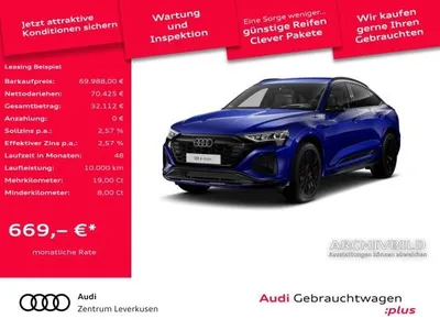 Audi Audi Q8 e-tron ab mtl. 529 €¹ S-Line AHK HUD NAVI ACC LUFT im Auto Abo von LeasingMarkt.de