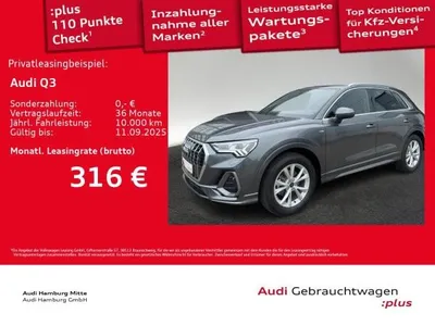 Audi Audi Q3 35 TFSI S line S tronic AHK Sitzhzg Navi Matrix im Auto Abo von LeasingMarkt.de