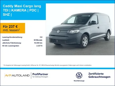 VW Volkswagen Caddy Maxi Cargo lang TDI | KAMERA | PDC | SHZ | im Leasing von Null-Leasing