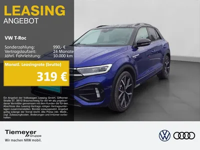 VW Volkswagen T-Roc 4M R NP68 AKROPOVIC LEDER PANO LM19 im Auto Abo von Null-Leasing