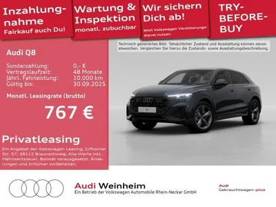 Audi Audi Q8 55 TFSIe Black-Paket Headup AHK UPE 113.835€ uvm im Auto Abo von LeasingMarkt.de