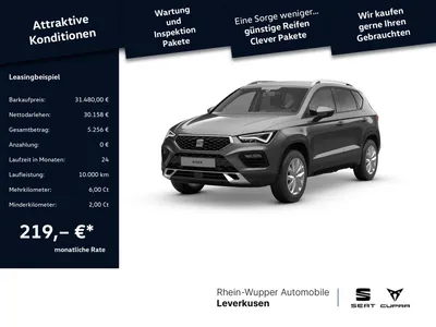 Seat Seat Ateca Road Edition LED ACC SHZ AHK PDC KLIMA KAM im Auto Abo von Null-Leasing