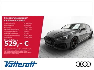 Audi Audi RS5 Sportback 2.9 TFSI competition plus B&O HUD ACC Nimbusgrau im Auto Abo von LeasingMarkt.de