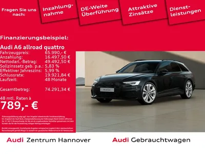 Audi Audi A6 allroad 55 TDI quattro Matrix Standh. Pano B& im Auto Abo von Mobile.de