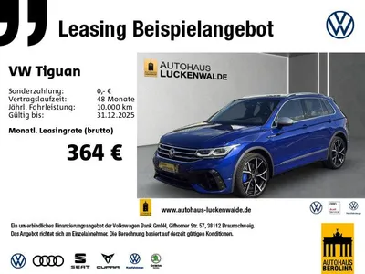 VW Volkswagen Tiguan R *PANO*IQ-MATRIX*AHK*HuD*ACC*NAV*R-CAM* im Auto Abo von Null-Leasing